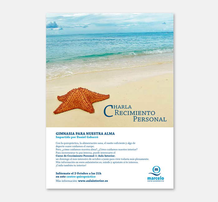 Diseño Cartel Marcelo quiropractico