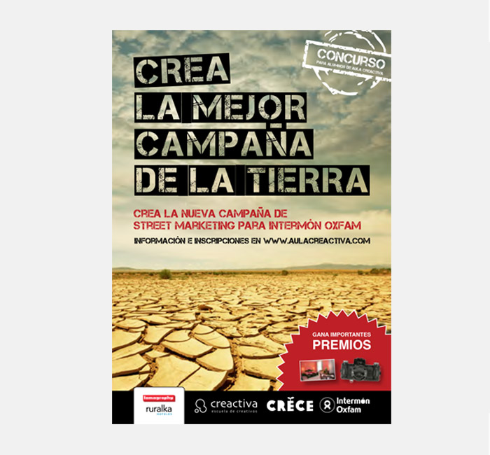 diseño cartel Intermón Oxfam
