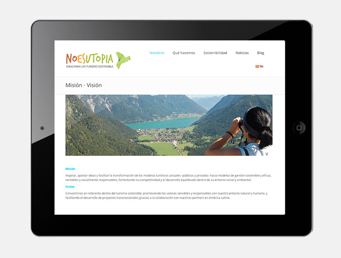 diseño web No es utopía turismo sostenible