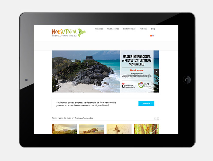 diseño web No es utopía turismo sostenible