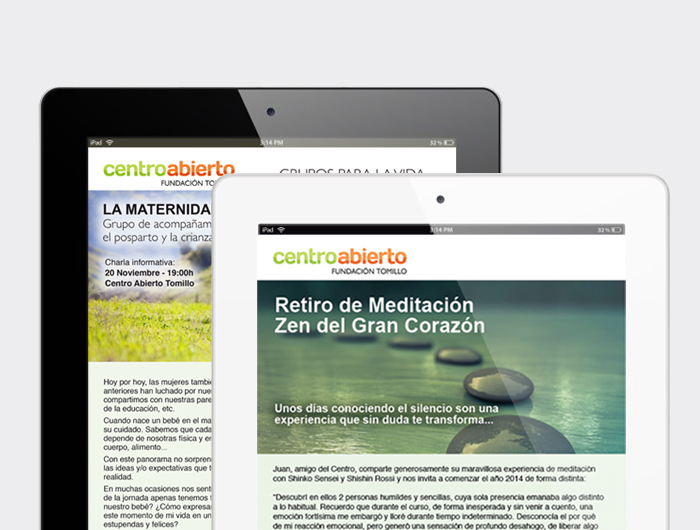 emailing Centro Abierto Formación para la vida
