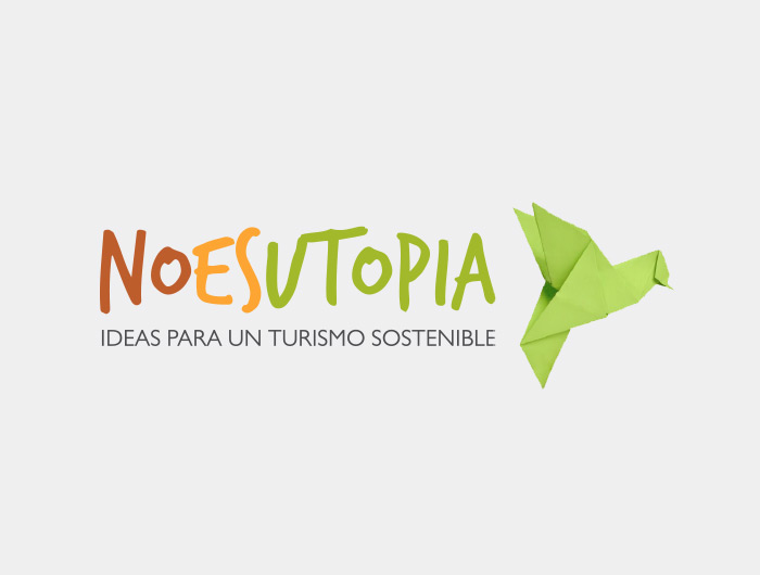 No es utopía Identidad visual logotipo turismo sostenible