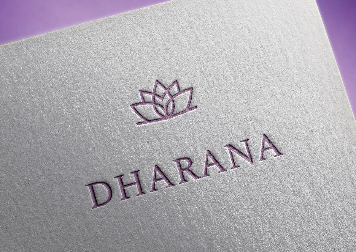 diseño de identidad corporativa de Dharana