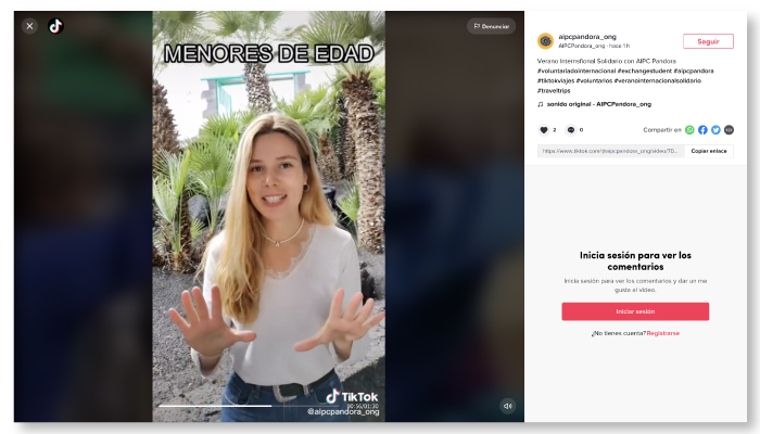 creacion contenidos para tik tok agencia markenting ong