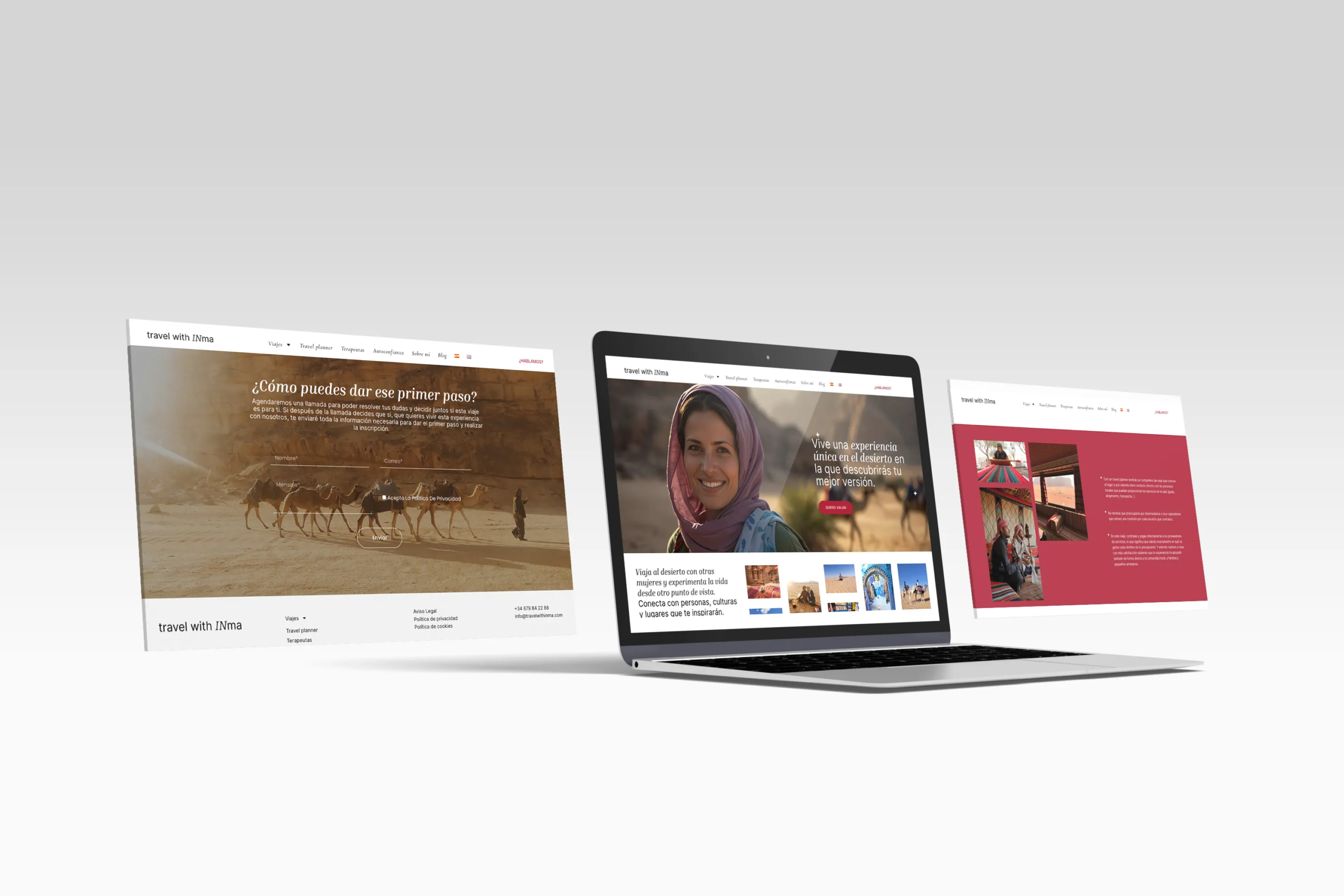 Travel with Inma Diseño website